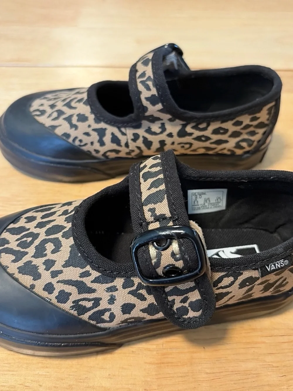 Kids Leopard Print Mary Jane Shoes